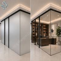 Vidrio Artístico Nebulizado, Conductivo Eléctricamente, con Función de Atenuación, Ecológico, para Decoración Moderna de Hoteles, Dormitorios, Baños y Comedores