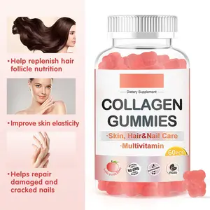 비오틴 및 비타민이 함유 된 여성용 OEM 콜라겐 구미-모발 피부 및 손톱 젤리로 콜라겐 생성을 자연적으로 증가시킵니다.
