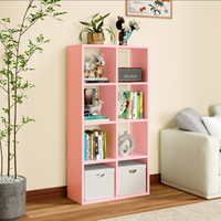 Étagère de rangement en acier à 9 cubes, design moderne, portable et durable, bibliothèque ouverte équilibrée pour salon et bureau