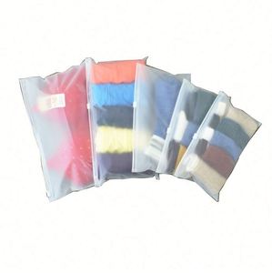 Bolsa de Embalaje de Plástico Esmerilado con Cierre de Cremallera Personalizada con Impresión Mate de PE/EVA para Ropa - Product Image 1