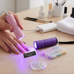 Lámpara LED UV profesional portátil, 9 Uds., secador de uñas, máquina de curado de esmalte de Gel, USB compacto tipo K, belleza, arte de uñas hecho Premium - Product Image 3