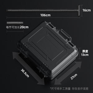 Juego de bastón táctico multifuncional con cuchillo, tenedor, cuchara, sierra, acero inoxidable, equipo de supervivencia EDC para acampar al aire libre - Product Image 3