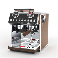 Machine à café expresso professionnelle à double chaudière semi-automatique pour usage domestique
