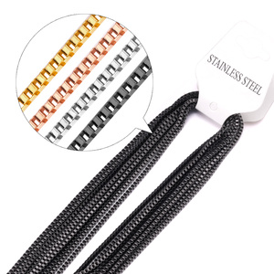 Asonsteel all'ingrosso 10 pz/lotto in oro 2mm di collegamento <span class=keywords><strong>Rolo</strong></span> catene di serpente 45cm,50cm,55cm,60cm catene di gioielli di moda - Product Image 4