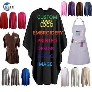 Capes de Coiffeur en Polyester Imperméables pour Salon de Barbier, Accessoires de Barbier, Capes Personnalisables avec Logo pour Coiffure - Product Image 3