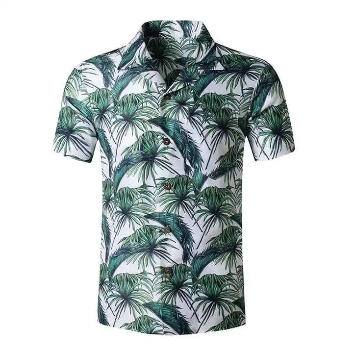 قميص هاواي رجالي رخيص لدعم خدمة مخصصة 2024 بالجملة