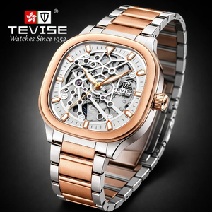 Montre mécanique automatique de luxe TEVISE 2025 pour homme, étanche, sportive, à cadran ajouré - Product Image 3