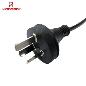 High Quality Copper Conductor 3 Pin Extension Cord Cable Ac Power Cord Plug