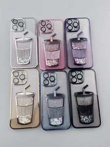 Nouveaux étuis de téléphone ins avec design bobble tea et paillettes pour <span class=keywords><strong>iphone</strong></span> 15 14 13 12 <span class=keywords><strong>11</strong></span> PRO MAX - Product Image 6