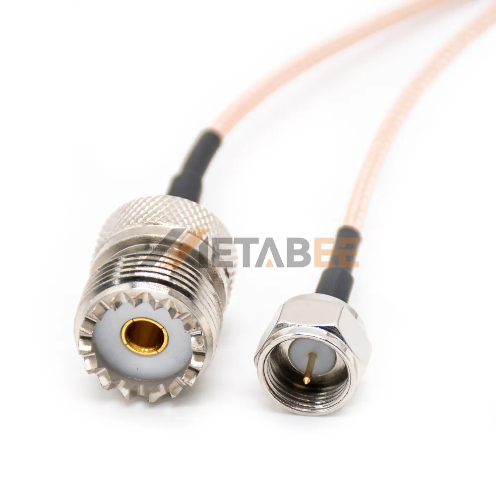 UHF VHF RF Coax-Kabel-Springler mit Clamp Weibliche Männliche Anschlüsse