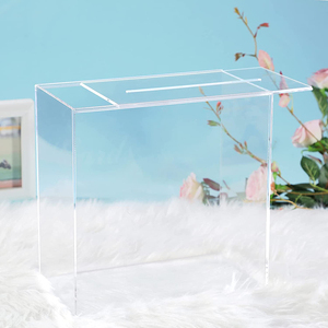 Hộp Thẻ acrylic với khe cắm cho lễ tân trang trí gây quỹ tiền hộp Bầu Cử phiếu tốt nghiệp lưu niệm bên ủng hộ - Product Image 1