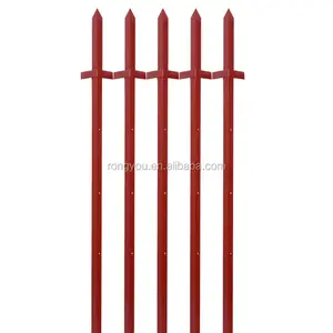 High-quality Red Painted Metal Horse Fence Posts/metal Angled Fence Posts/angular Post