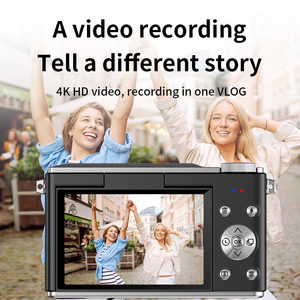 Người lớn 'mini Selfie ngay lập tức in ấn máy ảnh 4K HD vui vẻ hình ảnh ngay lập tức màu CCD phim làm bằng nhựa bền - Product Image 4