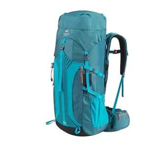 Naturehike 55L 65L पेशेवर पर्वत बैग बीर क्षमता ट्रेकिंग बैग बाहर डेरा डाले हुए लंबी पैदल यात्रा के लिए चढ़ाई