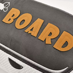 Cojín Decorativo Cuadrado de Terciopelo con Apliques Bordados de Skateboard Moderno Blanco, Estilo Nórdico de Lujo para Habitación Infantil - Product Image 4