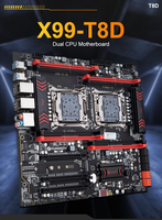La toute nouvelle carte mère double South China X99-T8D LGA 2011-3 XEON X99 prend en charge les processeurs de la série E5
