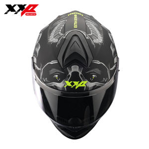 Casque de moto intégral ABS à libération rapide, double visière, XXP DRAKEN S HORN, course de motocross, NEUF, DOT, garantie de 6 mois - Product Image 2