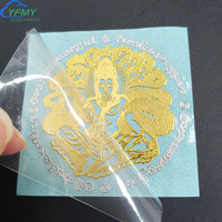 Autocollant de transfert UV DTF imprimé étanche personnalisé étiquettes 3D de luxe transparentes autocollants de transfert de logo noir en métal feuille d'or personnalisé