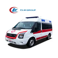 De calidad superior 4 ruedas modelo equipo ambulancia militar con la marca famosa ambulancia de techo alto de configuración