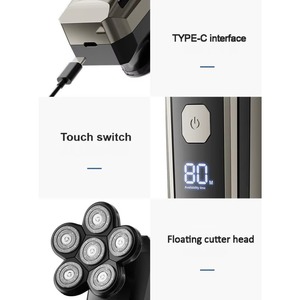 เครื่องโกนหนวดไฟฟ้าแบบพกพาสำหรับผู้ชาย CITICITY หัวโกน 5 ใบมีด พร้อมจอ LED แสดงผลแบบมัลติฟังก์ชั่น ชาร์จไฟได้ ใช้ในบ้านได้ ระดับมืออาชีพ - Product Image 6