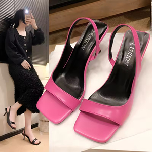 Zapatos de Tacón de Aguja con Punta en Pico de Charol Negro Estilo 2026 para Mujer - Product Image 5