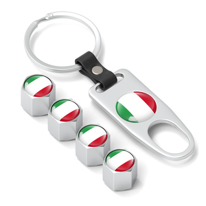 Bouchon de valve de pneu automatique avec boucle en cuir modifiée couvercle de valve de pneu solide nouvel approvisionnement - Product Image 1