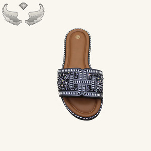Mules de Mujer de Alta Calidad, Modernos, Casuales, Abiertos, Antideslizantes, Resistentes al Desgaste, Ligeros, Decorados con Pedrería - Product Image 6