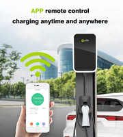 Borne de recharge murale Zencar OCPP 22KW 11KW 7KW, chargeur intelligent pour véhicules électriques, type 2, station de recharge AC avec WIFI, LAN, Ethernet, 4G, DLB pour usage commercial