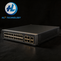 Switch de Fibra Óptica Administrado de 24 Puertos 6730S-H24X6C-A con 6 Uplinks QSFP de 40G, Switch Core Inalámbrico AC de Capa 3 Integrado, 2.4Tbps