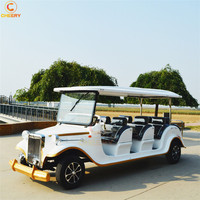 Carrito de Golf de 11 Plazas, Vehículo Eléctrico con Batería, Turístico, Antiguo, Clásico, Vintage