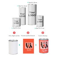 Boîte-cadeau en tube de papier avec logo personnalisé pour t-shirt, ensemble cadeau d'entreprise écologique, vente en gros