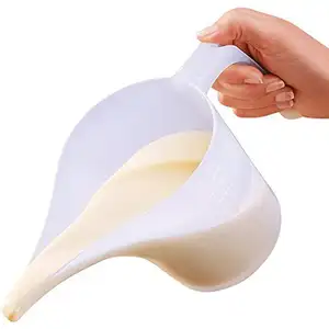 Plastic Graduated Measuring Pitcher Jug with Handgrip Baking Dedicated Oil Batter Long Pouring Tip Mouth Funnel Cup Mug