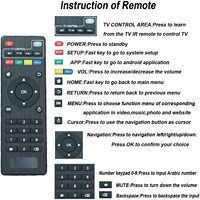 Pengganti Remote Control untuk Kotak TV Pintar Android, untuk H96 Pro/V88/MXQ/Z28/T95X/T95Z