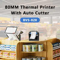 BVS marque BVS-818 haute vitesse d'impression 80mm pas cher thermique petite facture imprimante Pos reçu imprimante