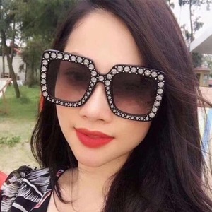 Top vendita brillante occhiali da sole donne grande cornice di modo delle signore nuovo stile di occhiali da sole a specchio all'ingrosso della fabbrica - Product Image 4