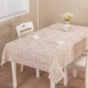 Iuiu pano de mesa em rolo, rosa, floral, ouro, renda, pvc