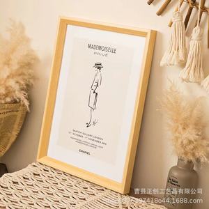 ป้ายไม้ติดผนังสไตล์ชนบท ไม้เนื้อแข็งทรงสี่เหลี่ยม 4 ชิ้น ตกแต่งบ้าน ห้องนั่งเล่น ห้องนอน ห้องทำงาน - Product Image 4
