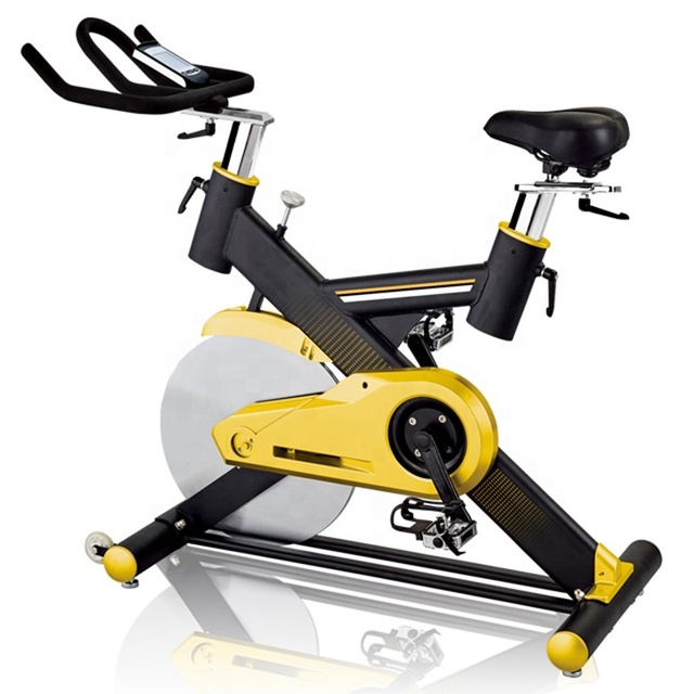 Gymbopro Indoor Commercial Exercise Bike Fitness Cycling Machine Stationary Trainer with Heart Rate Monitor Exercise Bike