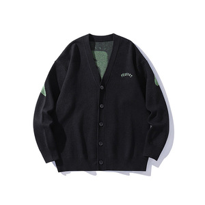 2022 Manufacturer Custom Baseball Coat Wool Blends Button Hombre <strong>Men</strong> Long Sleeve Cashmere Cotton Knit Sweater <strong>Cardigan</strong> - Product Image 6