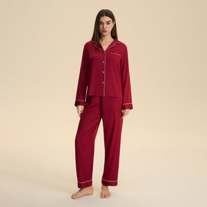Custom Satin Pajama <strong>Set</strong> <strong>for</strong> Women Long Sleeve Couple Nightwear Matching Pajamas <strong>Set</strong> <strong>for</strong> Couples <strong>Family</strong> Night Suit Pijama - Product Image 2