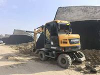 6ton roda ekskavator 60W Hyundai 4X4 Mini digunakan penggali dengan ember pemecah palu
