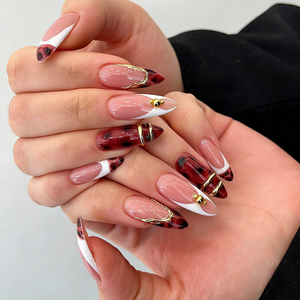 <span class=keywords><strong>Uñas</strong></span> Postizas Personalizadas con Brillo, Estilo Stiletto, Puntas <span class=keywords><strong>de</strong></span> <span class=keywords><strong>Uñas</strong></span> Falsas <span class=keywords><strong>de</strong></span> ABS Brillantes, Aspecto Natural para Uso en <span class=keywords><strong>Salón</strong></span> y en Casa - Product Image 4