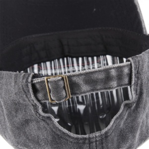 Gorra de Béisbol Unisex Estilo Vintage 'RELIABLE' Bordada en Lona Lavada con Hebilla Ajustable de Cobre Plateado - Product Image 3