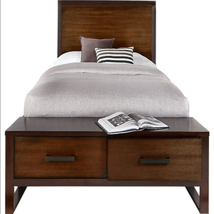 <span class=keywords><strong>Lit</strong></span> à <span class=keywords><strong>baldaquin</strong></span> en chêne massif réglable, style <span class=keywords><strong>romantique</strong></span> et postmoderne - Product Image 5