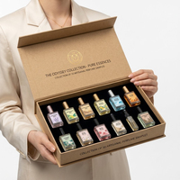 Boîte en papier rigide avec couvercle magnétique, emballage cosmétique en feuille d'or, boîte rectangulaire en papier kraft, fournitures de laboratoire, boîte à parfum
