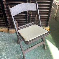 Chaises de mariage pliantes en bois massif et résine, design moderne, blanches, pour l'extérieur, avec cadre en plastique, pour événements et fêtes