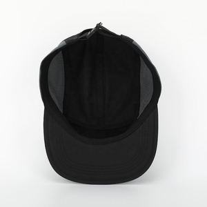 Chapeau de camp de course de sport de haute qualité casquette de camping légère avec logo patch tissé personnalisé en gros, casquette en polyester sur 5 panneaux - Product Image 6