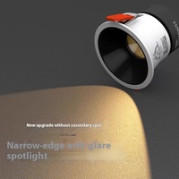 Projecteur LED anti-éblouissement High Color RA98 Full Spectrum Three-Color Hill Wash Wall Unhosted Downlight pour la maison et le bureau