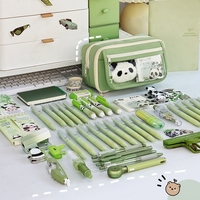 Étui à crayons transparent en gros pour filles, boîte à papeterie de grande capacité, étui à crayons esthétique pour le collège