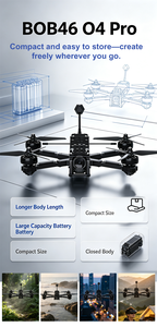 5 Inch Carbon Fiber FPV Freestyle <b>RC</b> Quadcopter 6S ELRS BNF Ready to Fly Brushless Motor Private Mold <b>Drone</b> - Product Image 5